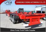 FUWA Axle Steel 40ft Chassis Container Trailer Mechanical Suspension