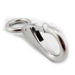 Stainless Steel 316 Mini Rigid Swivel Eye Snap Hook For Marine Quick Linking