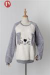 Long Sleeved Ladies Soft Bathrobe For Women Pyjamas Sherpa Cartoon Aminal