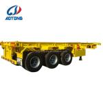 Aotong 20Ft 40Ft Container Frame Skeletal Semi Trailer with Fuwa Bpw Optional