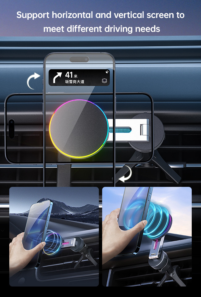 Foldable Iphone 3 In One Wireless Charger Magnetic With Customizable Logo