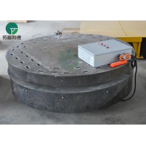 Factory Stable Heavy Load Rail Electrical Turntable Transfer Cart