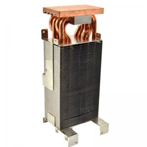 China Aluminum 4Pcs Heat Pipe Radiator With Cpu Cooler Plating Nickel ISO9001 on sale