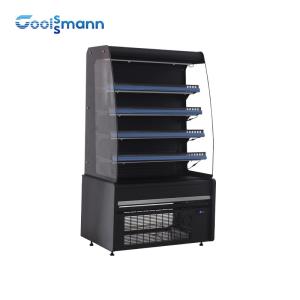 China Air Curtain Food Display Cooler 850L Hypermarket Refrigerated Cabinet Case factory