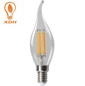 China 4W E14 Flicker Flame Light Bulb C35 LED Filament Candle Bulbs factory