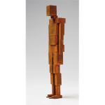 Industrial Rusted Steel Human Silhouette Sculpture Geometric Outdoor Art Statue