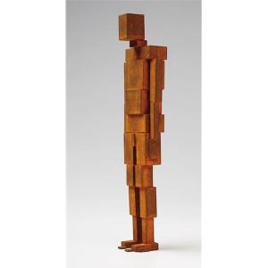 China Industrial Rusted Steel Human Silhouette Sculpture Geometric Outdoor Art Statue For Landscape / Architectural Projects factory