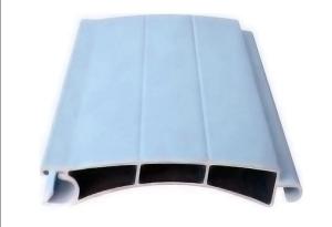 China 120um Powder Coated Garage Rolling Shutter Door Aluminum Extruded Profiles factory
