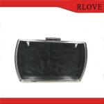 Iron Metal handbag plastic box clutch frame for ladies purse with different