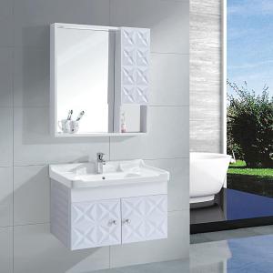 China Modern Alunimun Bathroom Vanity/ all aluminum bathroom cabinet/Mirror Cabinet /DB-8158A 800X450mm factory