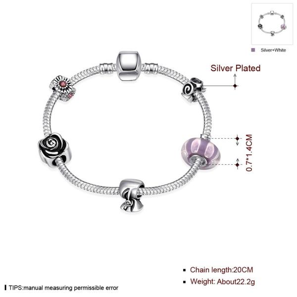 SJ Best Gift!!! Wholesale Top Quality Cheap Magnet Buckle Glaze Bead Steel Rope