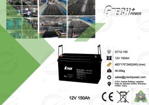 China UPS Telecom Sealed VRLA Regulated Lead Acid Battery 12v 150ah factory