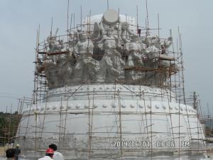China Drum sculpture for city center factory