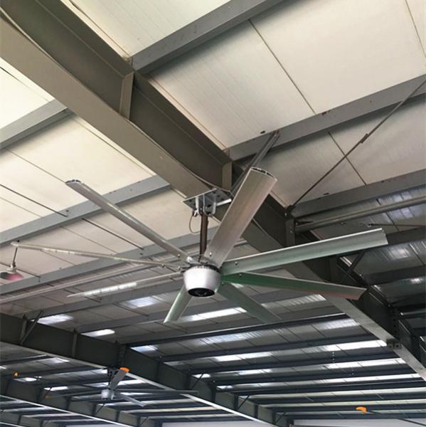 China 550W 14 Foot Ceiling Fan , Brushless DC Motor Ceiling Fan For Restaurant factory