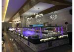 L Shape Commercial Buffet Equipment Aluminum Composite Panel Cabinet Material
