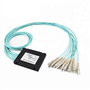 China 1*N FBT Fiber Optic Splitter / Fiber Optic Coupler 1x8 LC UPC Connectors With ABS Box factory