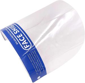 China Professional Chemical Face Shield Dust Proof PET Film Fluid Resistant Eco Friendly factory
