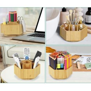 360 Degree Rotating Pen Holder Cute and Creative Storage Boxes Bins for Customer
