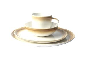 China Forma Shine Glazed Casual Stoneware Dinnerware , Modern Dinnerware Sets Eco Friendly factory