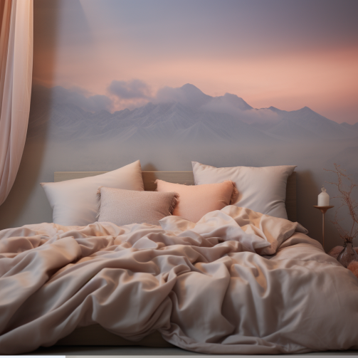 Home Customize Printing Queen King Size Cotton Bedding Sets with Plant Flowers and Plants