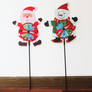 China Christmas Windmill Santa and Snowman factory