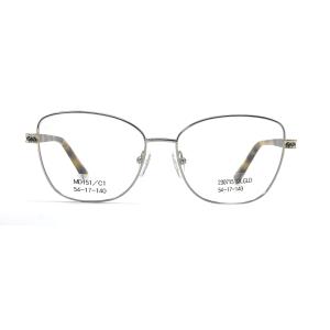 China MD151 Women s Metallic Optical Frames with Lens Width of 54mm factory