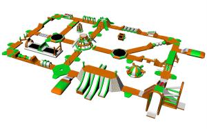 China Customized Swimming Pool Inflatable Floating Water Park Water Blow Up Park factory