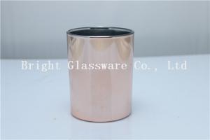 China Perfect Rose Gold Glass Candle Holder for wholesale factory