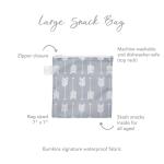 Insulated Reusable Washable Zipper Sandwich Bags
