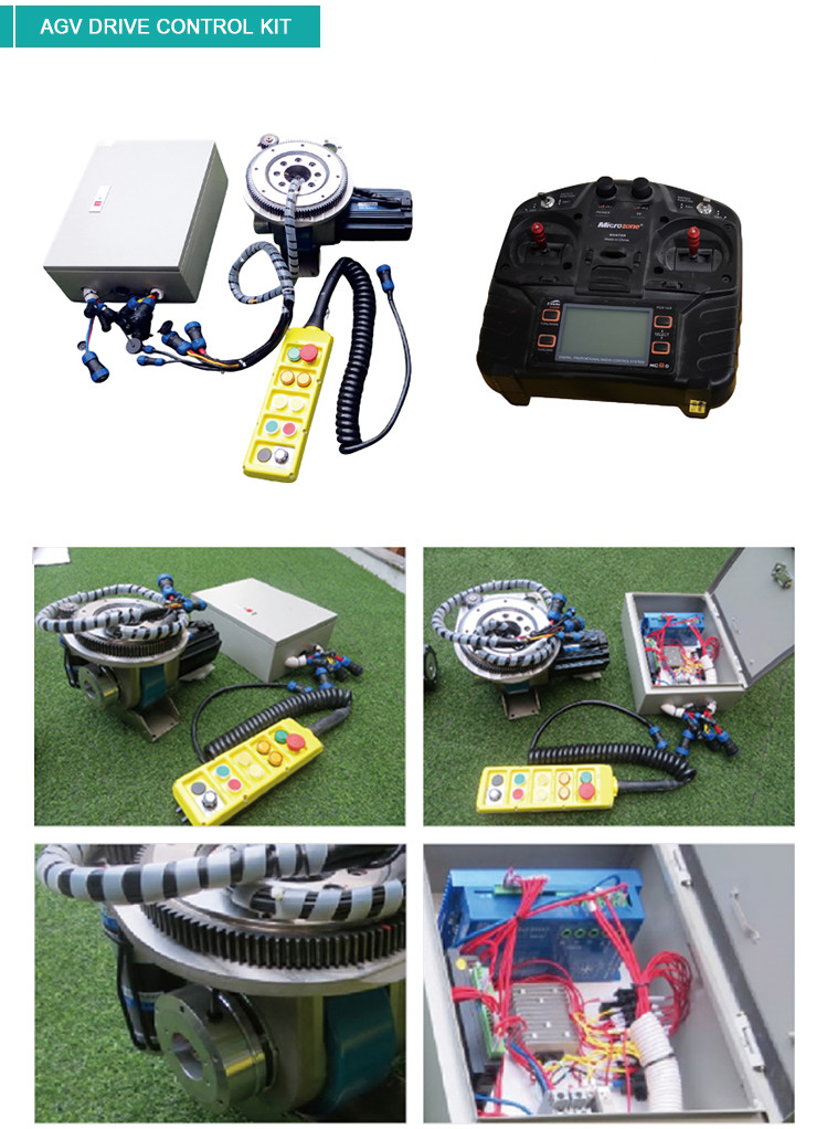 5KW AGV Rubber Heavy Duty Robot Wheels Motor Steering Wheel