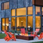Steel Outdoor Fire Pit Garden Decor Corten Steel Fire Pit Table With Natural