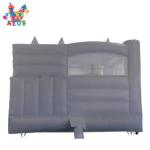White Bounce House Pastel Jumping Wedding Bounce Castle With Balloon