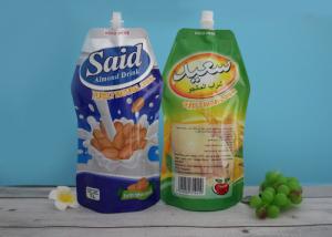 China Custom Laminated Stand Up Baby Food Pouches / ziplockk Reusable Drink Spout Bags factory