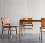 Mail Packing N Modern PU Leather Seat and Back Wooden Dining Chair with/without
