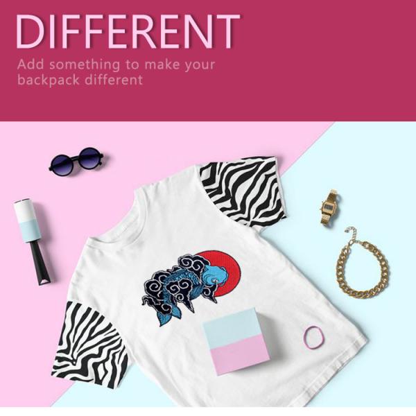 Koi Fish Embroidered Animal Patches