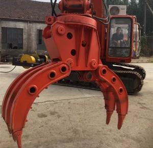 China Medium Hydraulic Grapple Equipment With Bucket Teeth 21.5mpa Voltage factory