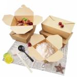 Custom Design Paper Takeaway Box Print Recycled Kraft Paperfolding Meal Food Box