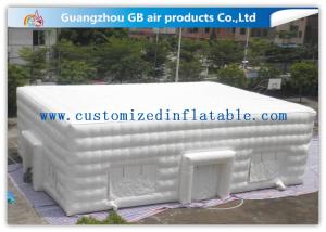 China Anti - UV Large Inflatable Cube Marquee White Advertising Inflatable Tent factory