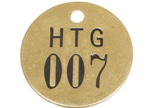 China General Purpose Brass Interlocking Number Stencils 3/16&quot; Hole Size Black / Gold Color factory