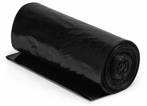 China Heavy Duty Recyclable Garbage Bags 95 - 96 Gallon Black Colour LDPE Material factory