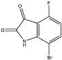 China 7-bromo-4-fluoroindoline-2,3-dione[1245648-36-5] factory