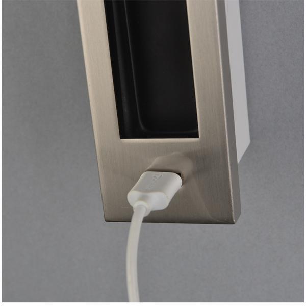 Hotel flat 2.1A 5V USB reading light flexible bedside wall lamp hotel bed headboard study bed wall light bedroom