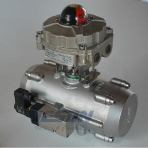 China Stainless Steel Spring Return Valve Actuator , Air Operated Actuator 2~8 Bar Pressure on sale