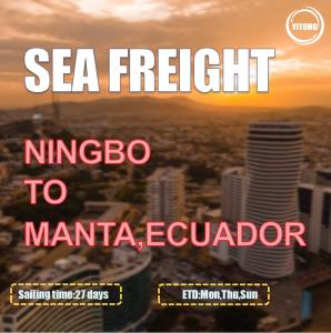 China FOB CNF International Ocean Freight Forwarder Ningbo To Manta Ecuador factory