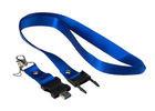 Customized Logo Red Neck Strap Usb Flash Drive , Necklace Usb Stick Gift Box