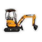 XN20 2 Ton Mini Wheeled Excavator 10kw 11.2kw 2200r/Min