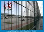 Powder Coated Twin / Double Wire Fence 200*50mm Wire Mesh Fence For Country