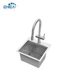 15x15x9cm Single Bowl Handmade House Kitchen Sink With Faucet Stainless Steel