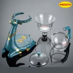 300ml Transparent Deer Type Heat Resistant Glass Teapot