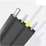 Outdoor G652D GJYXCH FTTH Drop Single Mode Fiber Optic Cable Steel Wire 12 Core